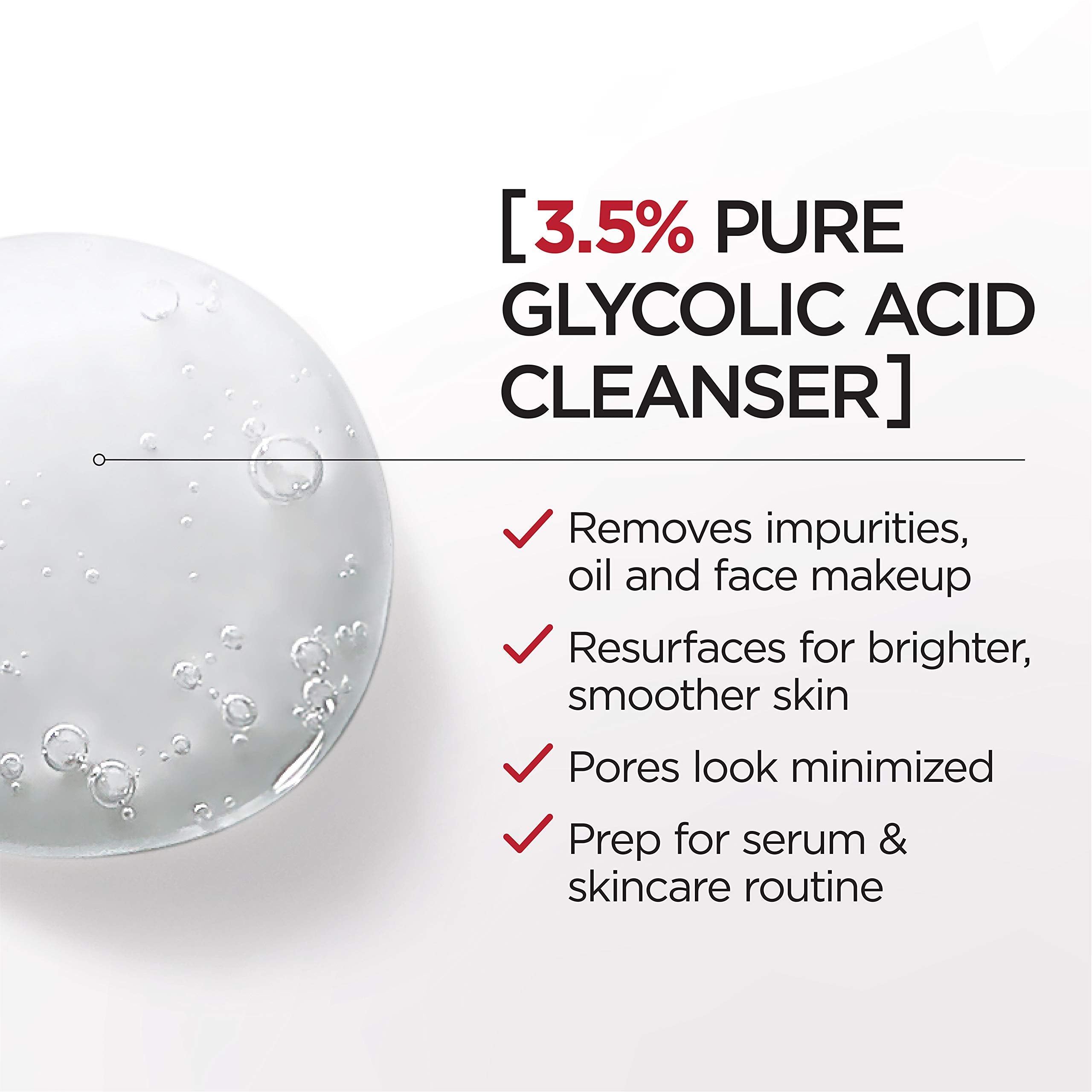 Textural view of L'Oreal Paris Revitalift cleansing gel for deeper understanding.
