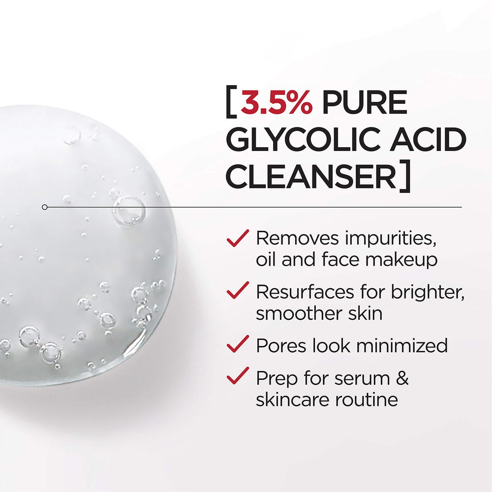 Textural view of L'Oreal Paris Revitalift cleansing gel for deeper understanding.