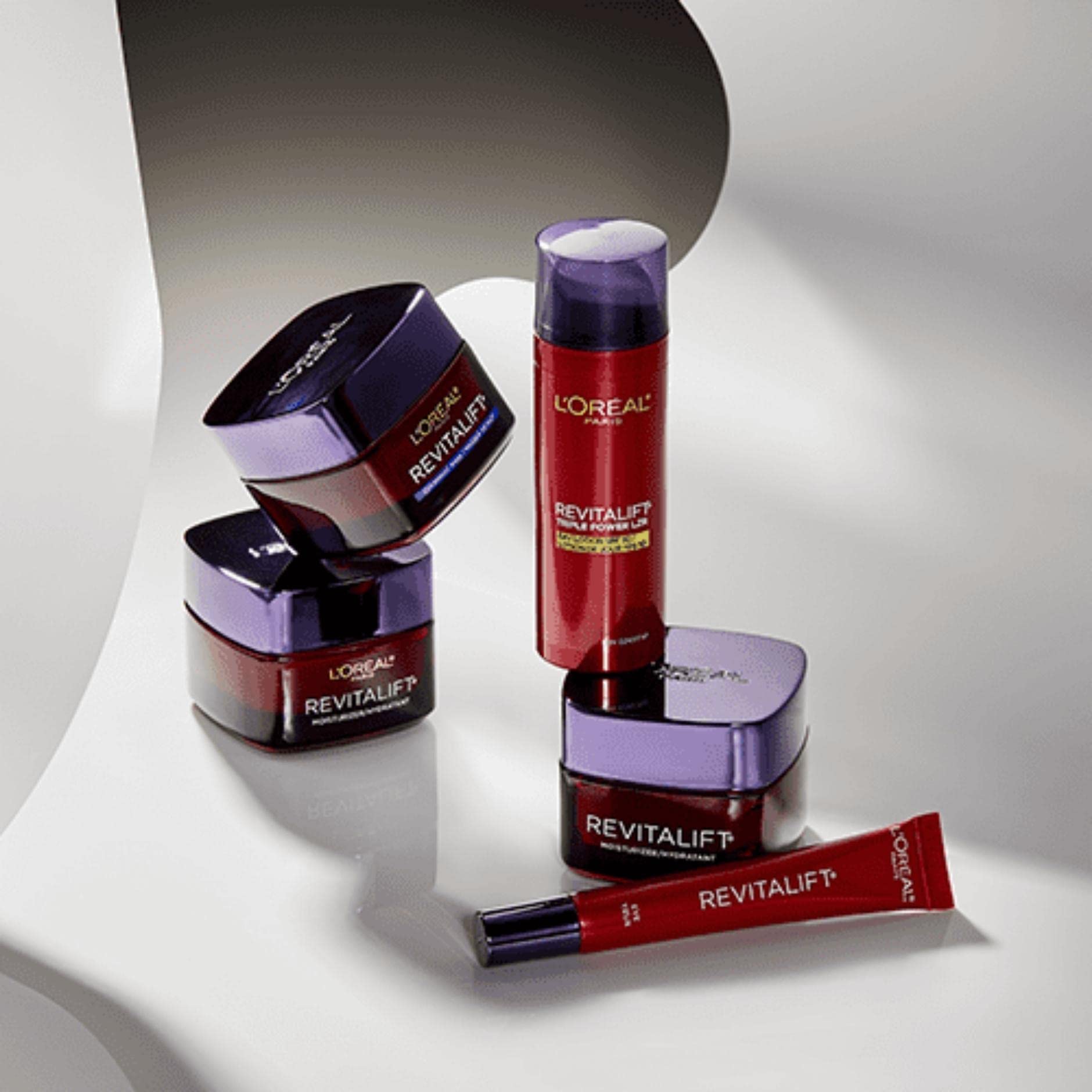 L'Oreal Paris Revitalift Triple Power morning look after overnight use.