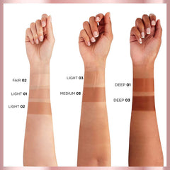L'Oreal Paris Skin Paradise SPF 19 application demonstrates sheer coverage and sun protection