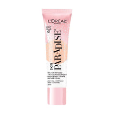 L'Oreal Paris Skin Paradise tinted moisturizer bottle close-up showing lightweight hydration