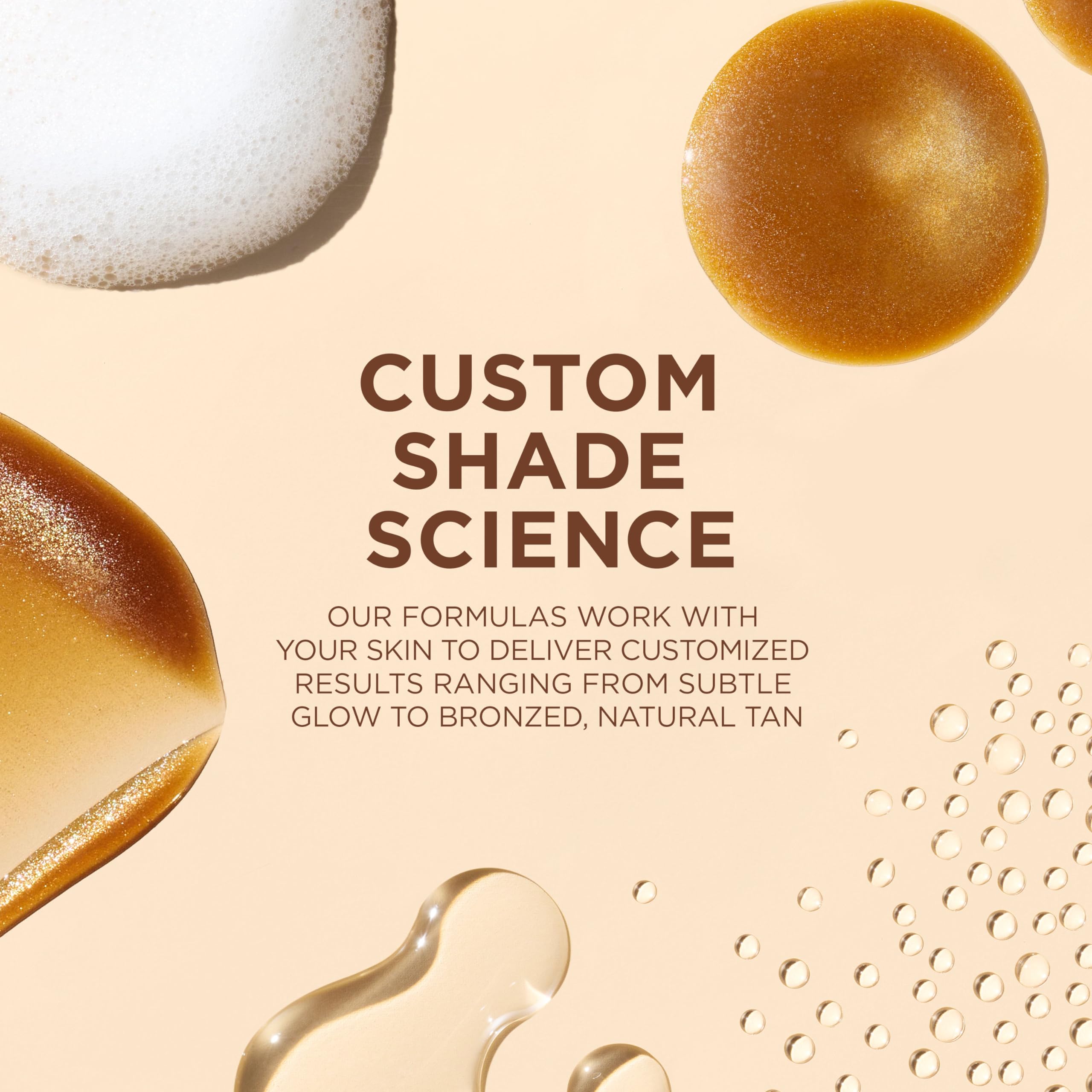 L'Oreal Paris Sublime Bronze face-neck-application demonstrates even toning.