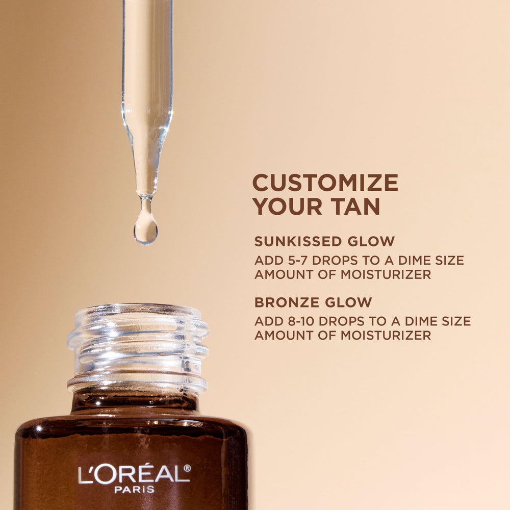 L'Oreal Paris Sublime Bronze sun-kissed-glow swatches show immediate luminosity.