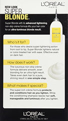 L'Oreal Paris Super Blonde Creme kit application steps showing easy process