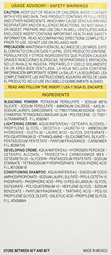 L'Oreal Paris Super Blonde kit safety icon signals patch test reminder