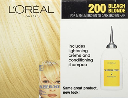 L'Oreal Paris Super Blonde bottle with compact storage case for travel-friendly blonding