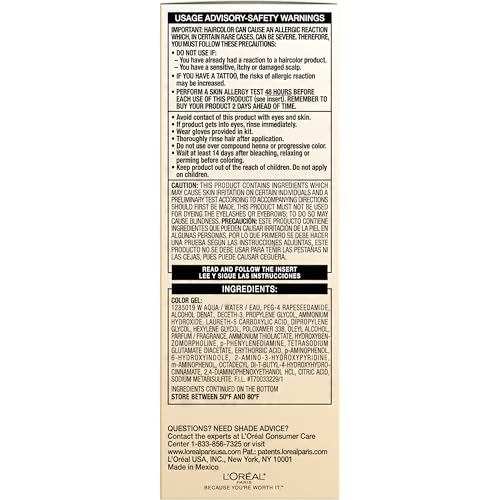 L'Oreal Paris Superior Preference instruction leaflet guiding at-home color routine