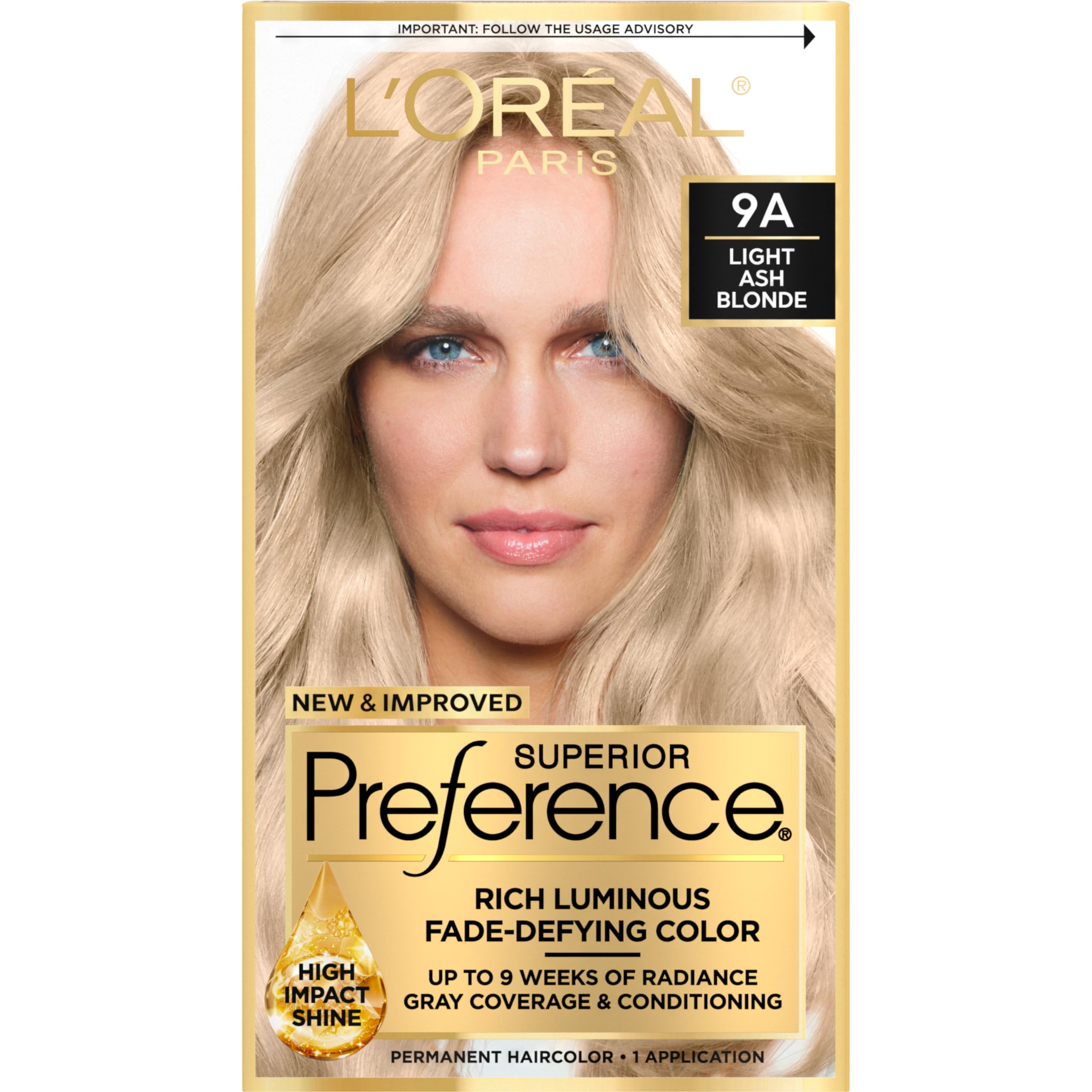 L'Oreal Paris Superior Preference color gel application delivers precise, fade-defying color.