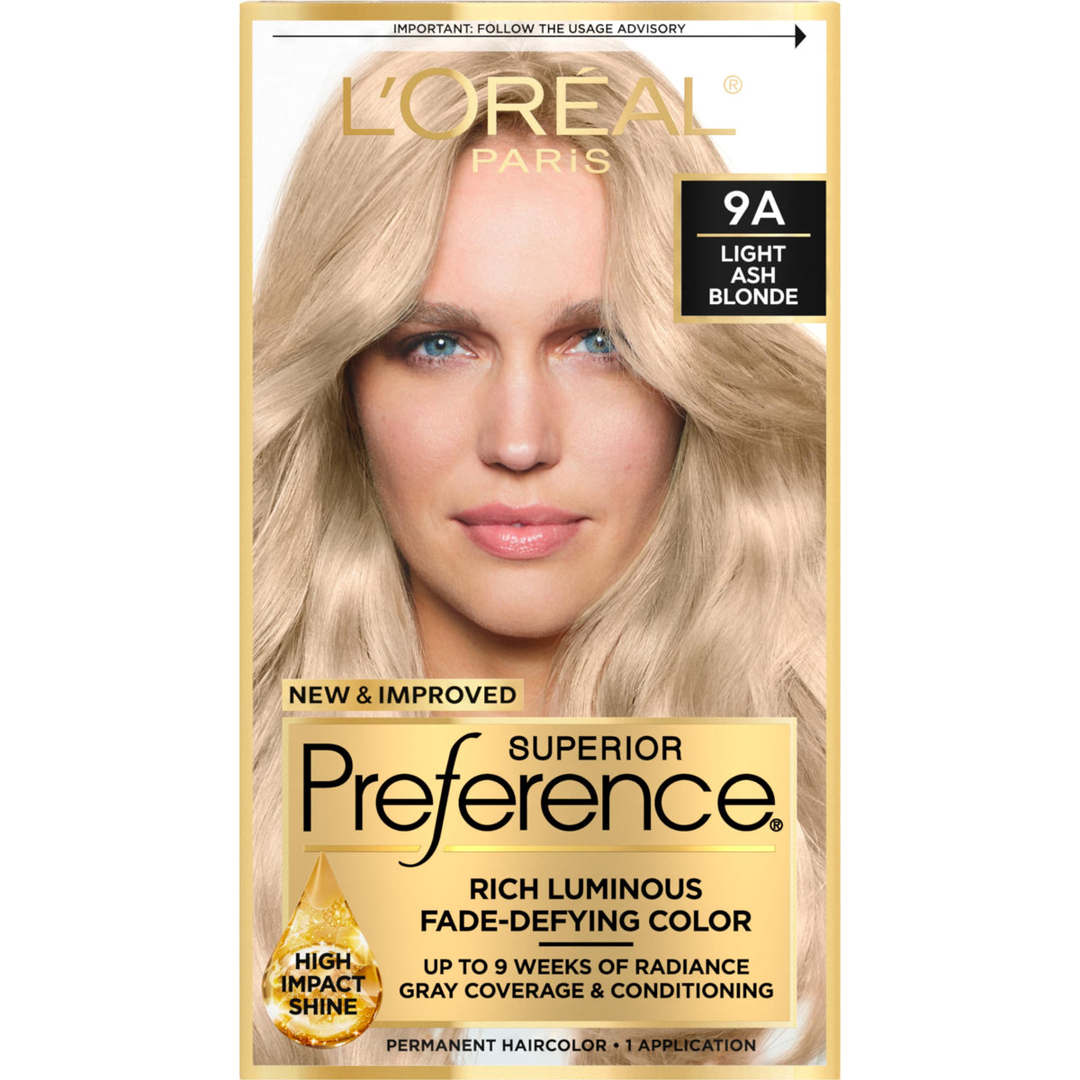L'Oreal Paris Superior Preference color gel application delivers precise, fade-defying color.