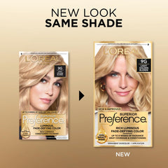 L'Oreal Paris Superior Preference no-drip dye application demonstrates precise coverage.