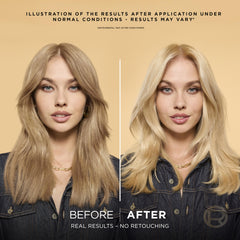 Shine Protect Conditioner with UV filter brightens color and adds silky conditioning