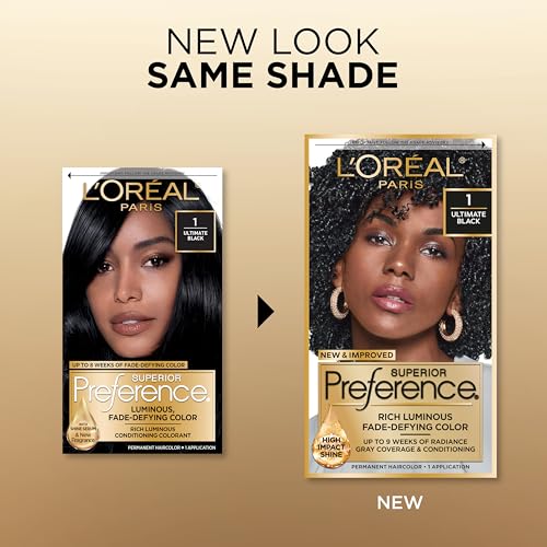 L'Oreal Paris Superior Preference Ultimate Black 1 application gloves enable precise, mess-free color application.
