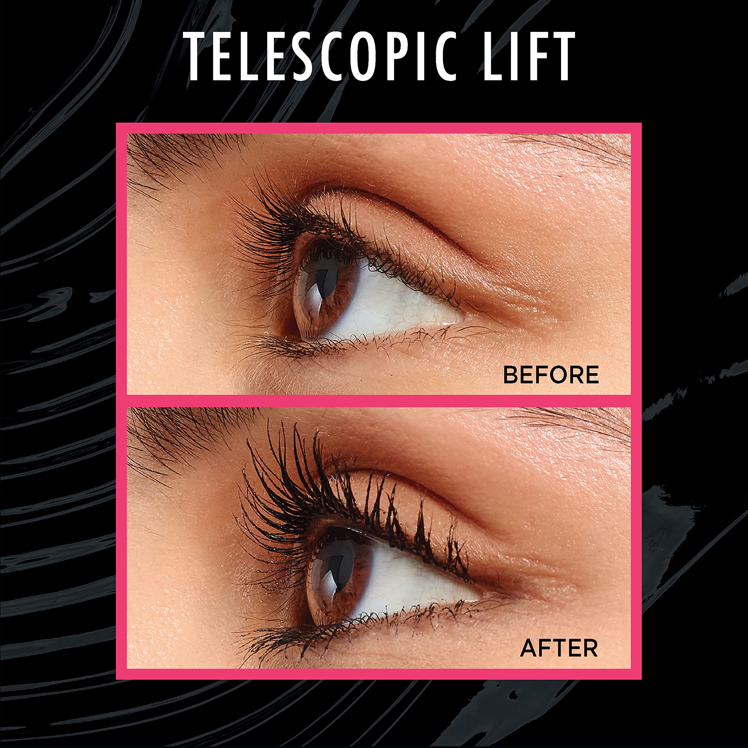 L'Oreal Paris Telescopic Lift Mascara color shades showcases washable and waterproof options
