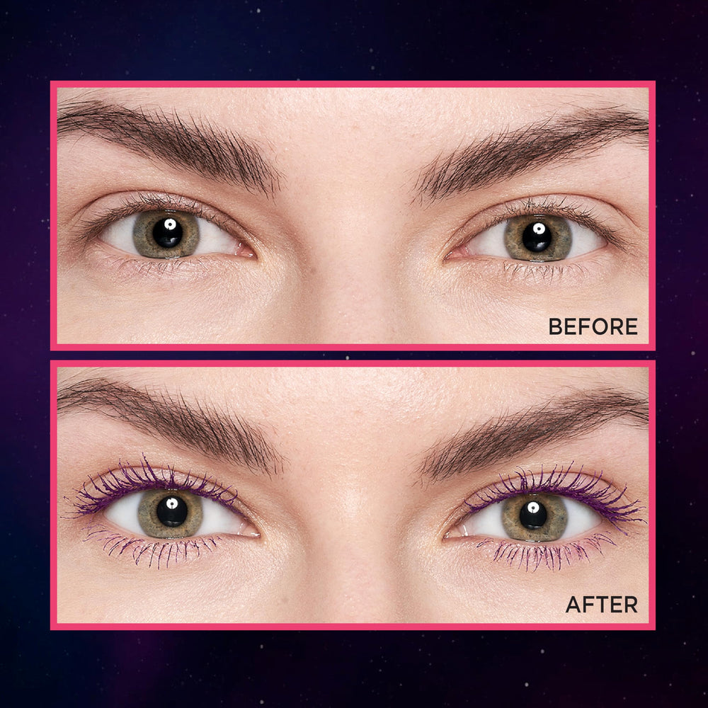 L’Oréal Paris Telescopic Lift on-lash look demonstration for length and volume.