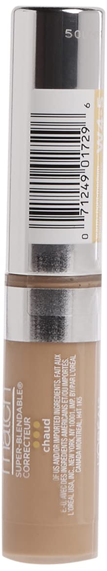 L'Oreal Paris True Match concealer swatch light/medium warm shows color-accuracy and undertone matching.
