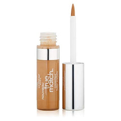 L'Oreal Paris True Match Concealer under-eye swatch shows brightening coverage for tired-looking skin.
