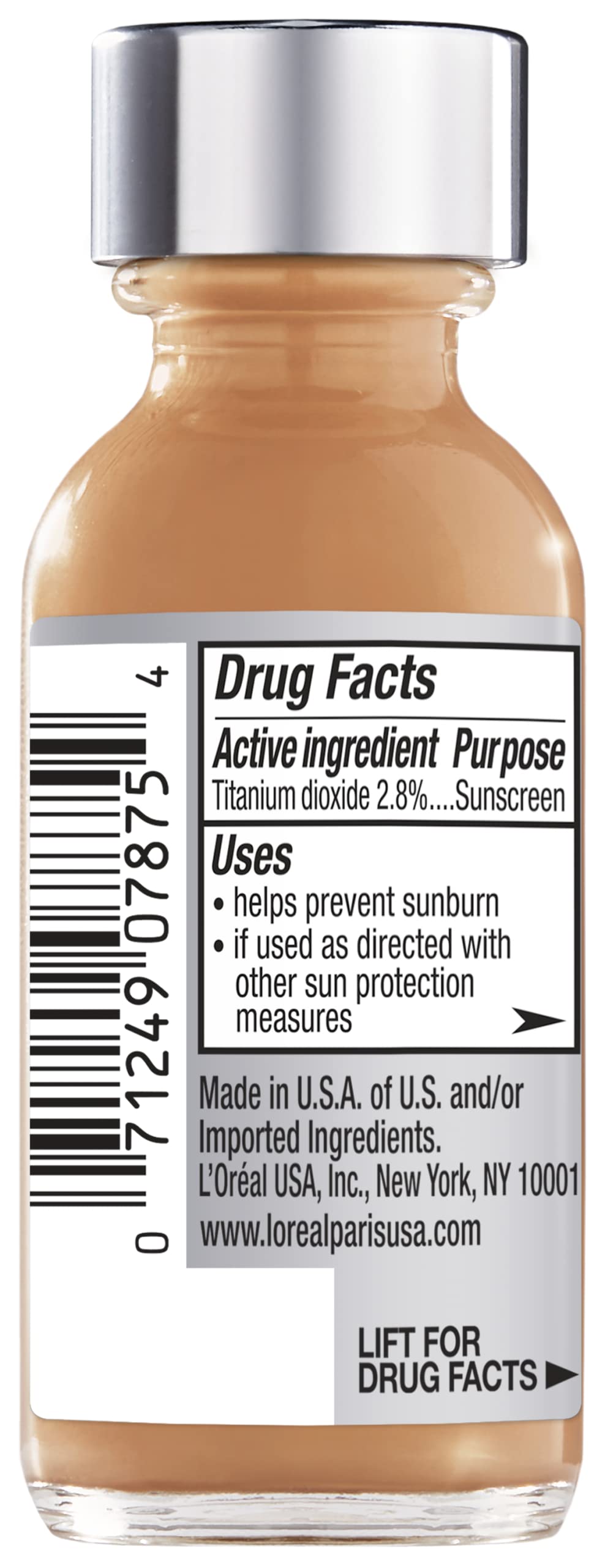 L’Oréal Paris True Match Creme Café W8 swatch demonstrating true-to-skin shade match