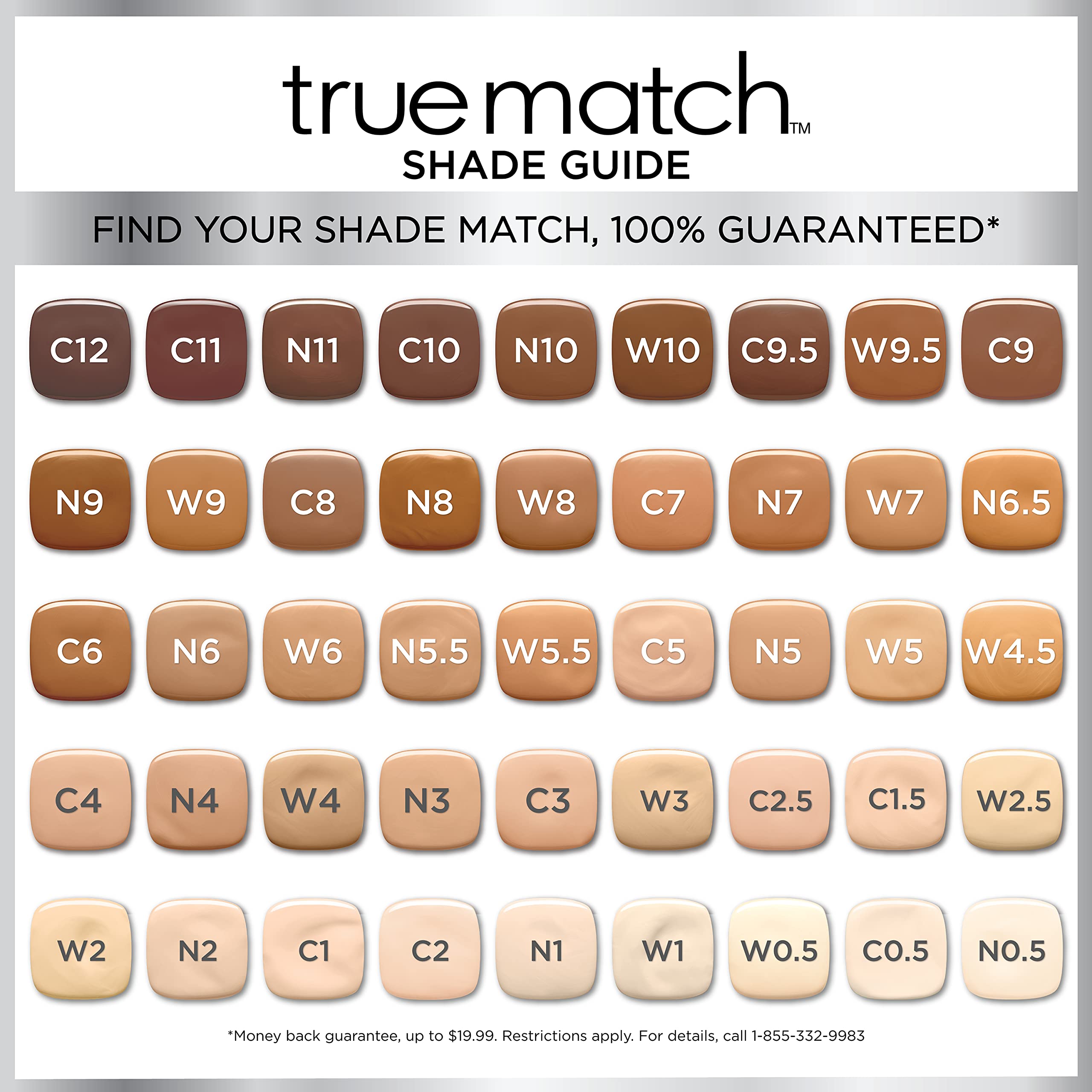 L’Oréal Paris True Match oil-free fragrance-free formula visible without shine
