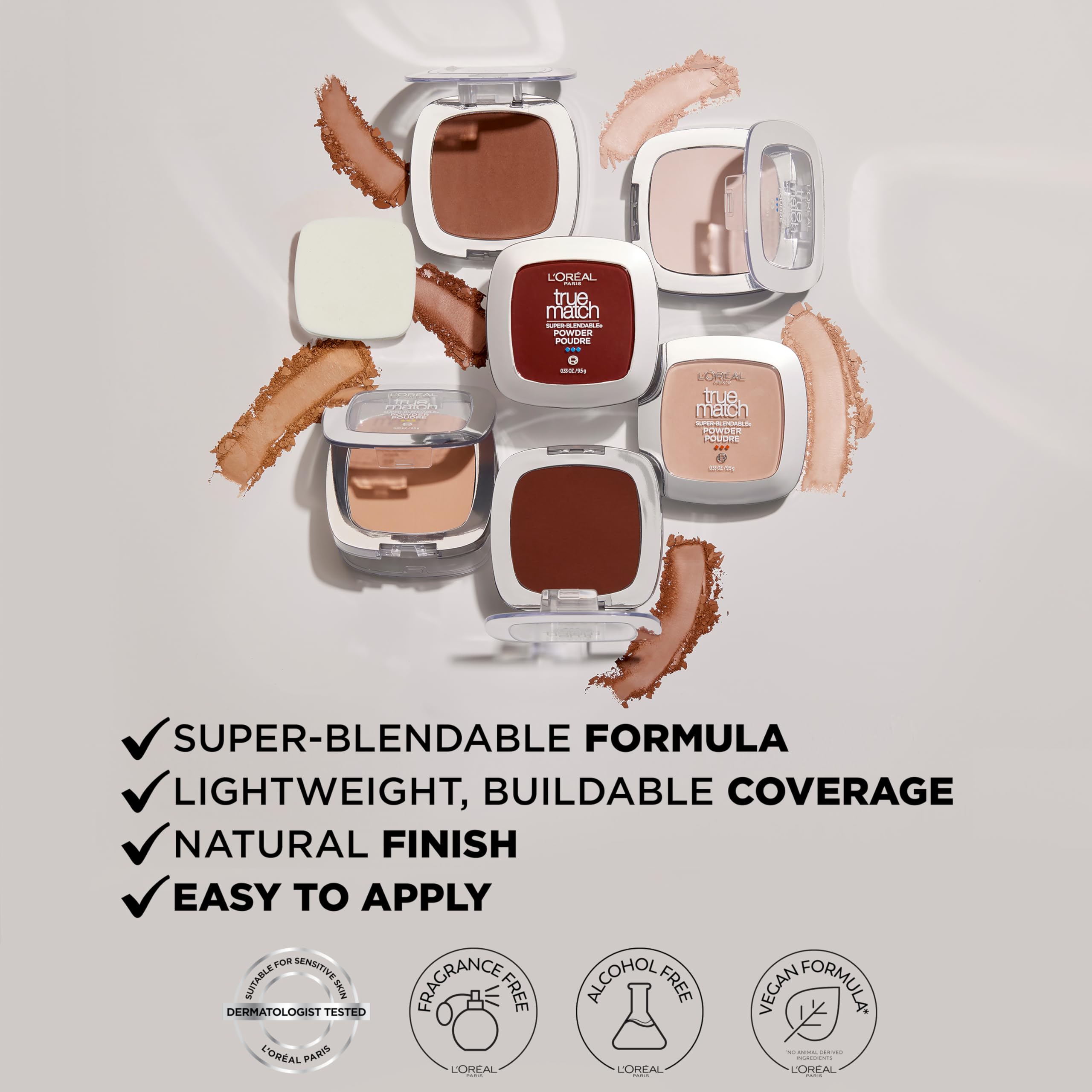 L'Oreal Paris True Match minimizes pores for a smoother, cakey-free look.