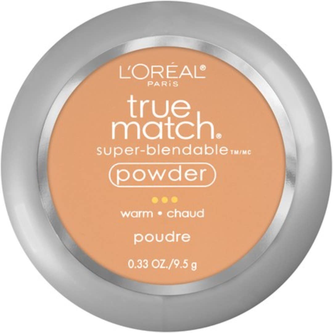 L’Oréal Paris True Match Powder compact with mirror inside for on-the-go touch-ups.