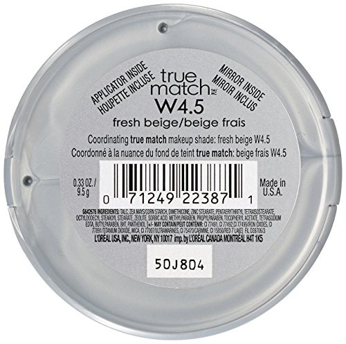 L’Oréal Paris True Match Powder shows soft finish for a natural look.