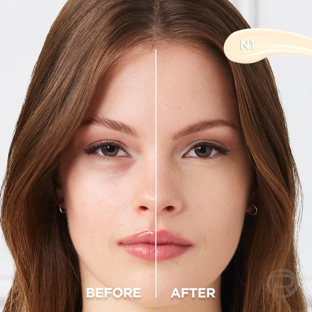 L'Oreal Paris True Match Radiant Serum Concealer applying to dark circles for instant brightening