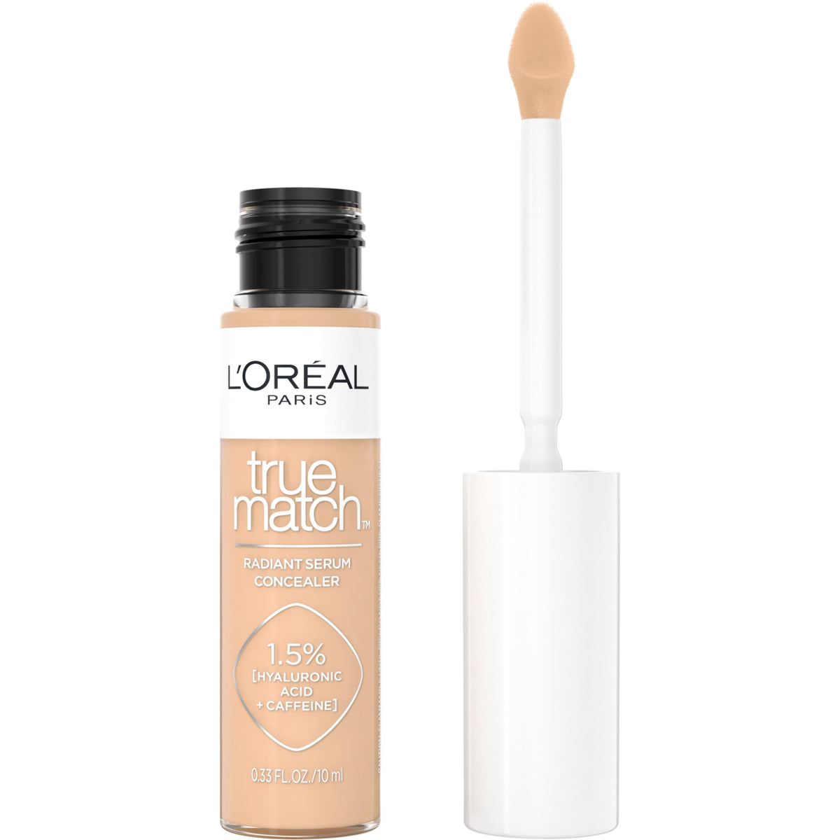 L'Oreal Paris True Match Radiant Serum Concealer with flat-tip applicator for precise brightening