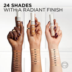 L'Oreal Paris True Match Radiant Serum Concealer shade swatches showing skin-like finish