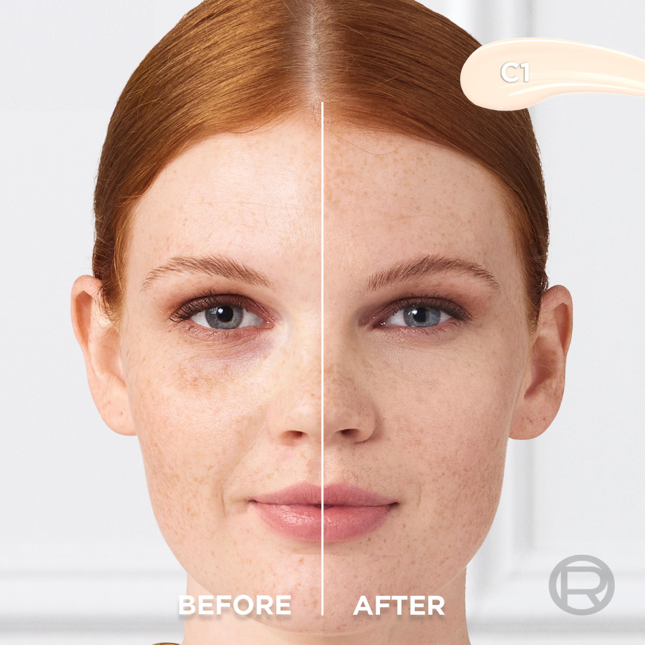 L'Oreal Paris True Match Radiant Serum Concealer swatch on skin showing brightness and hydration