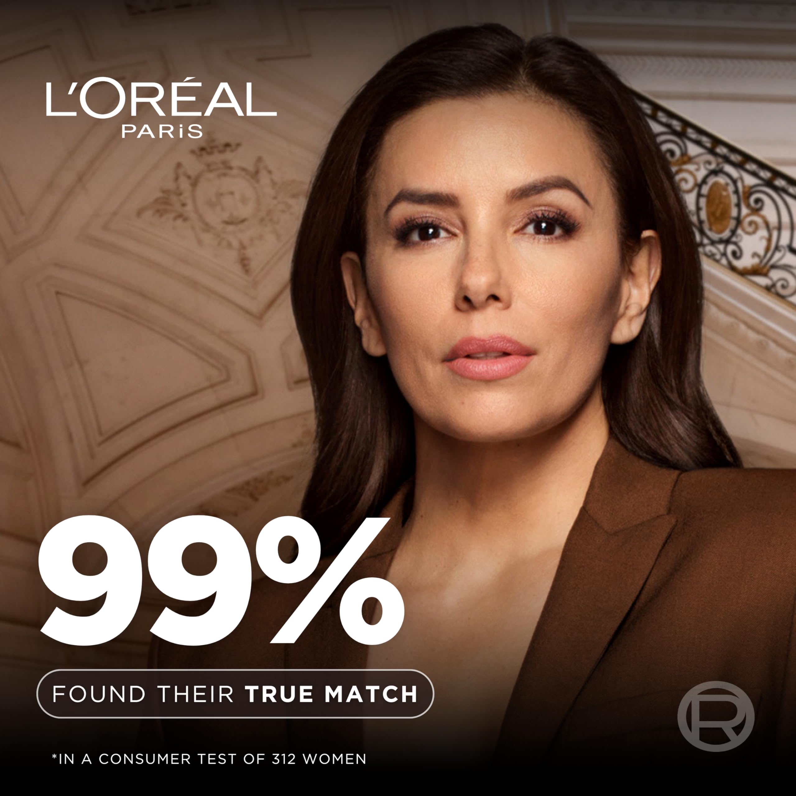 L'Oreal Paris True Match shade range swatches display 47 undertone options for precise matching.