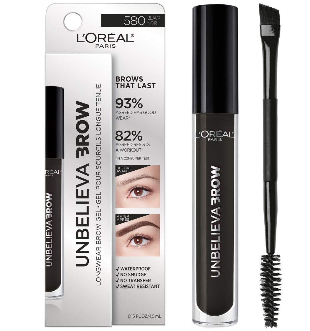 L'Oreal Paris Unbelieva-Brow bottle close-up showing tint for longwear brows