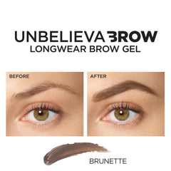 L’Oréal Paris Unbelieva-Brow brow gel before-after natural to bold.
