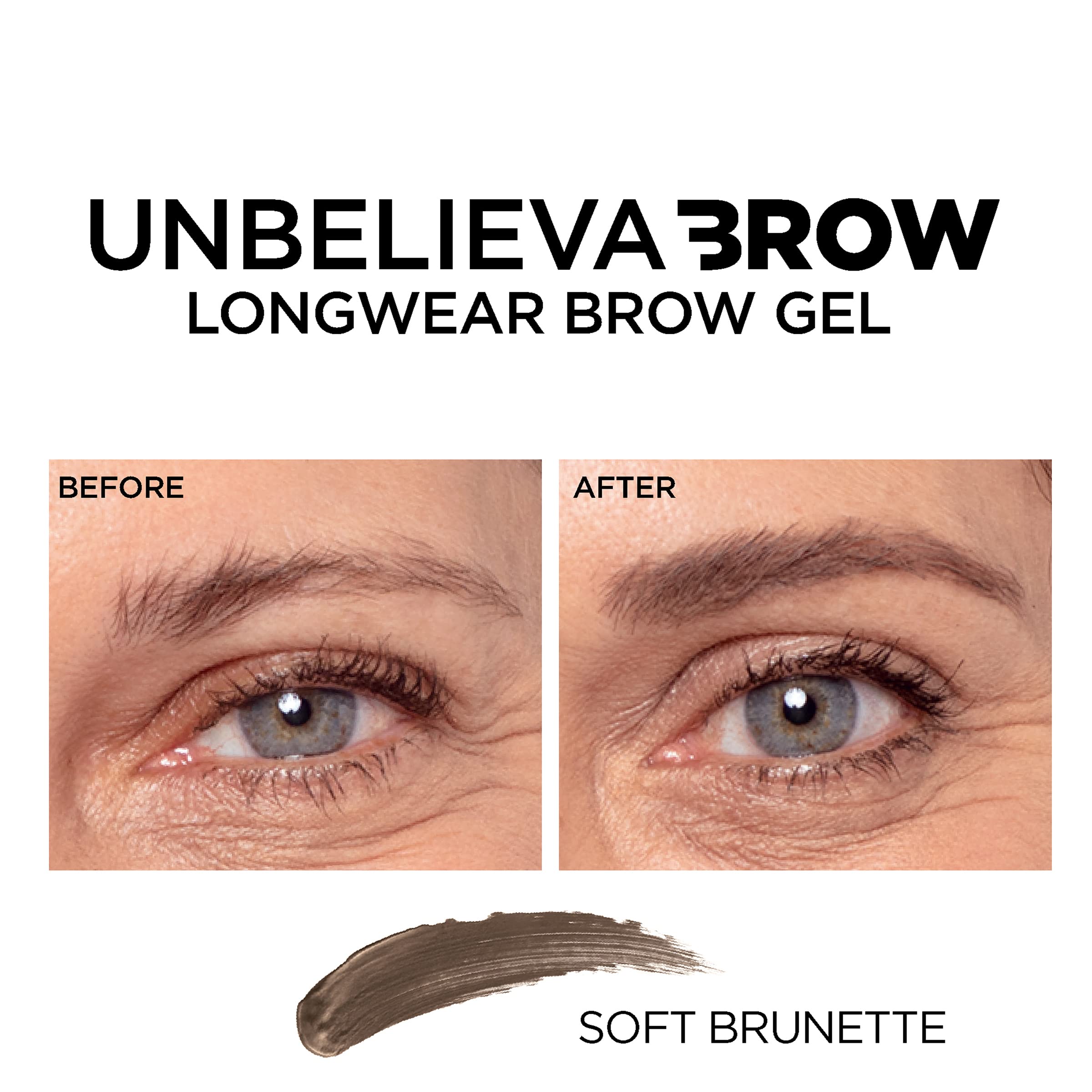L'Oreal Paris Unbelieva-Brow transfer-proof and sweat resistant brow gel.
