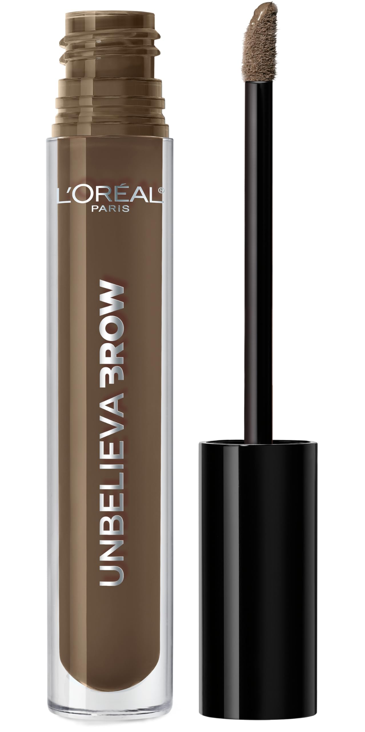 L’Oréal Paris Unbelieva-Brow longwear gel brush closeup for precise application.