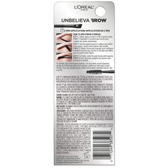 L'Oreal Paris Unbelieva-Brow swatches show natural to bold color options
