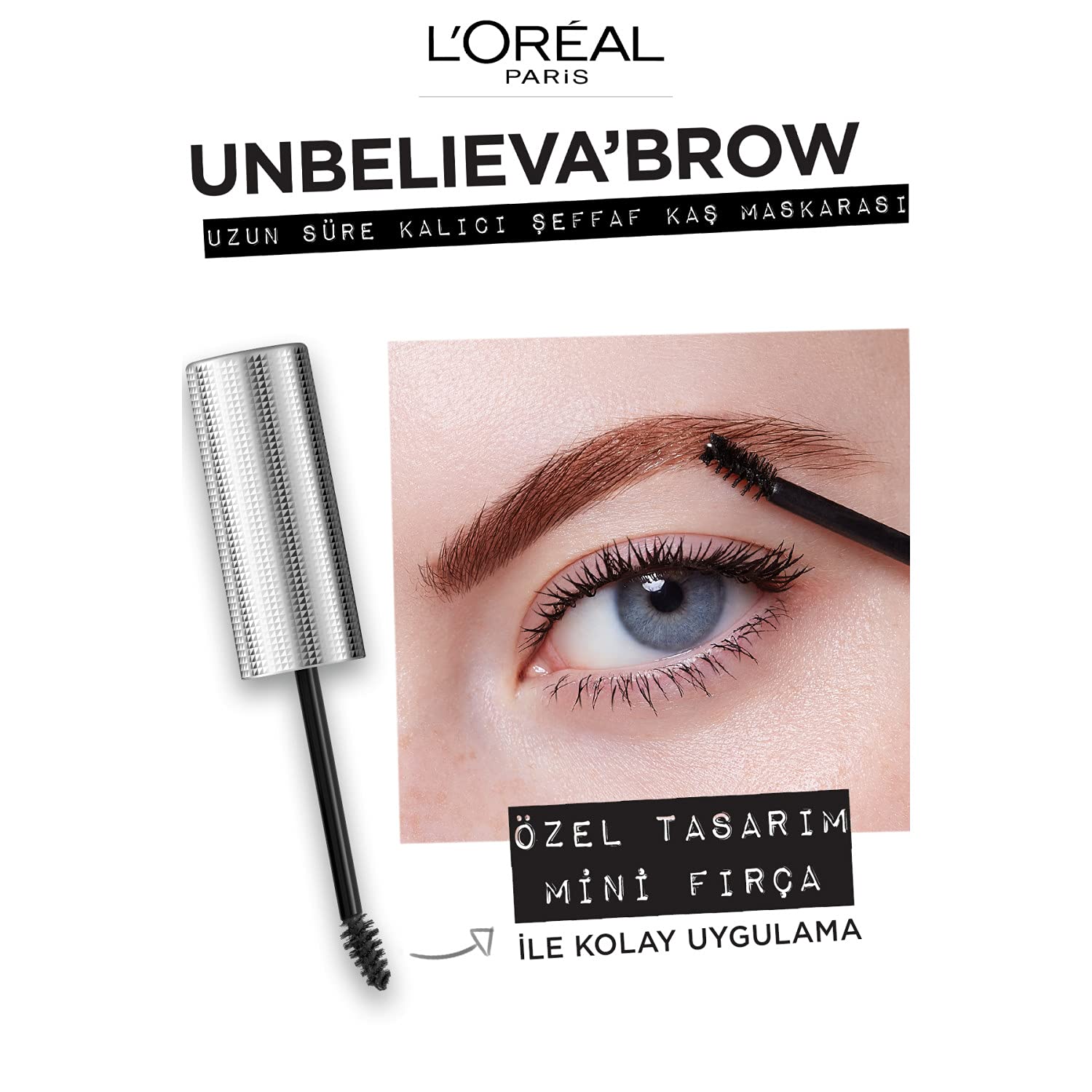 L'Oreal Paris Unbelievabrow topcoat 30-hour wear helps brows stay polished and defined