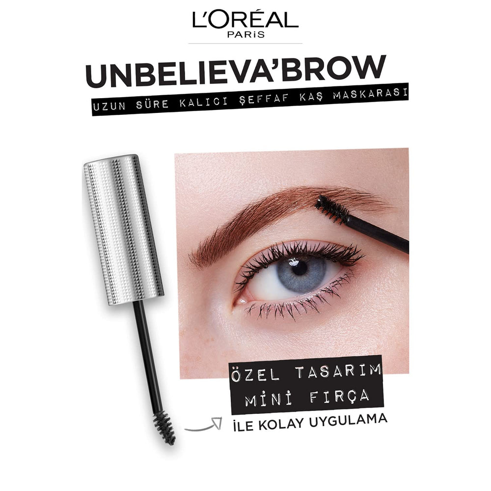 L'Oreal Paris Unbelievabrow topcoat 30-hour wear helps brows stay polished and defined