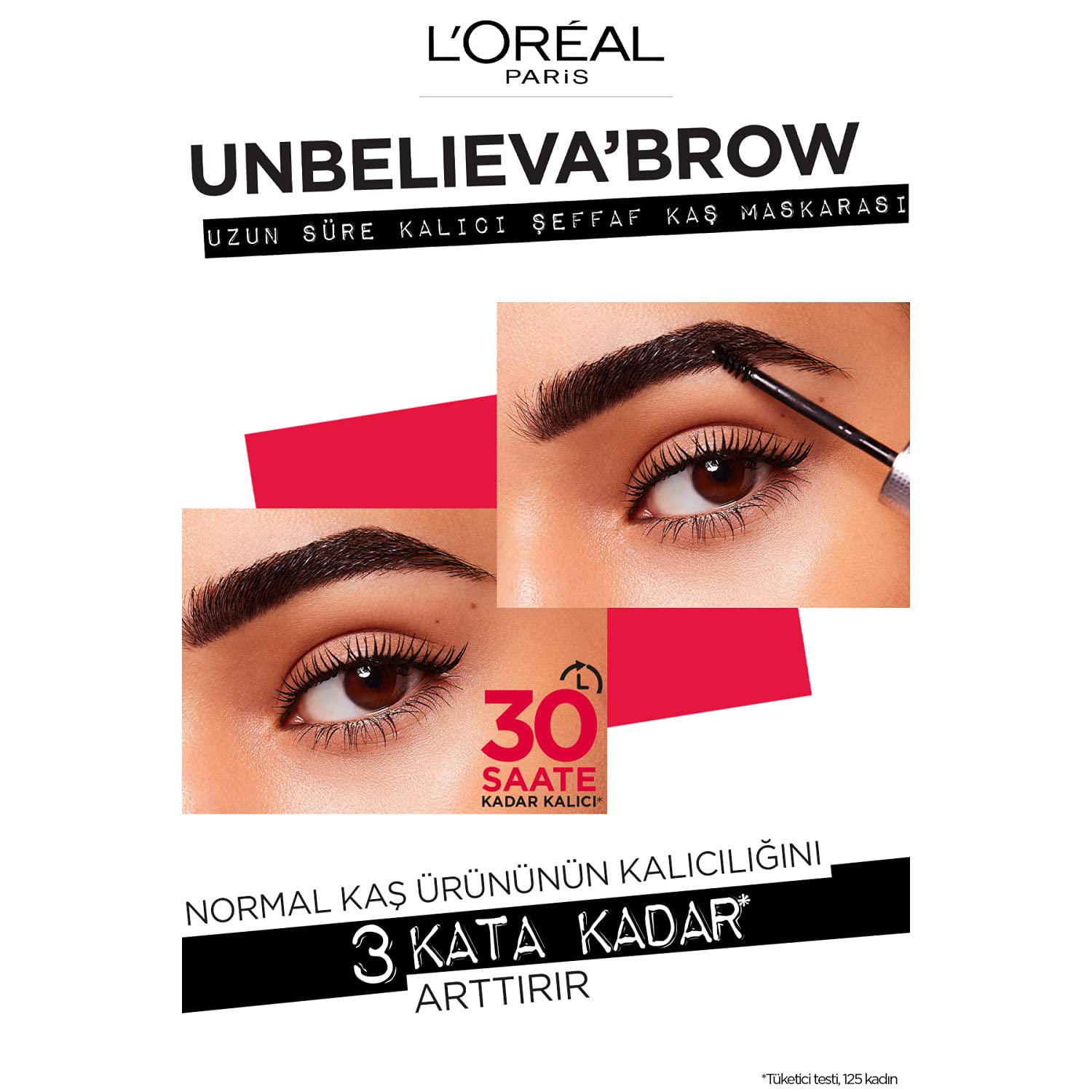 L'Oreal Paris Unbelievabrow topcoat universal-transparent shade delivers natural-looking brow sealing