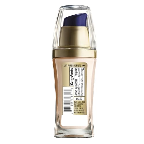 L'Oreal Paris Visible Lift Serum Absolute Foundation swatch for radiant coverage.