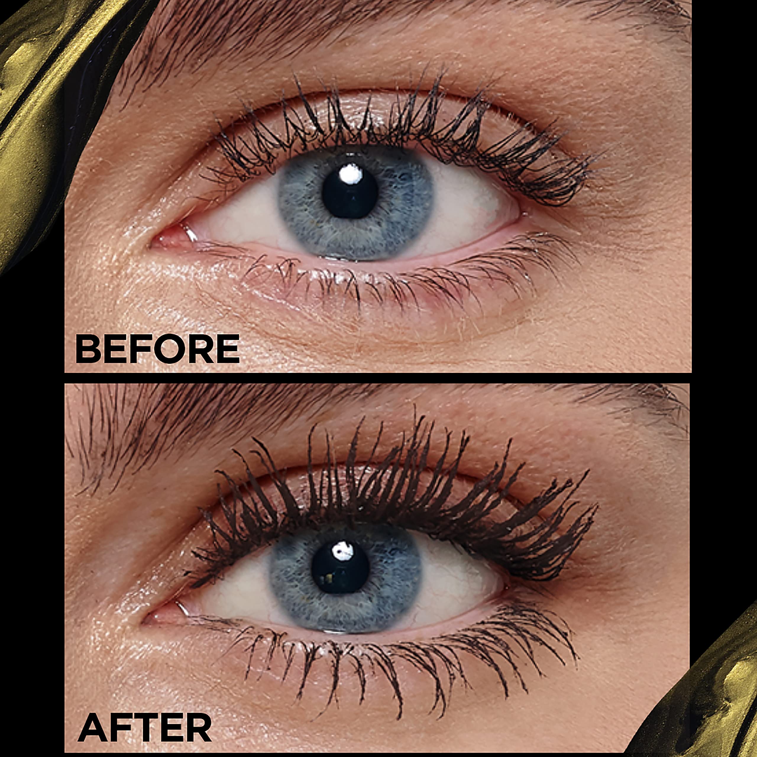 Packaging of L'Oreal Voluminous Brown Balm mascara highlighting natural origin.