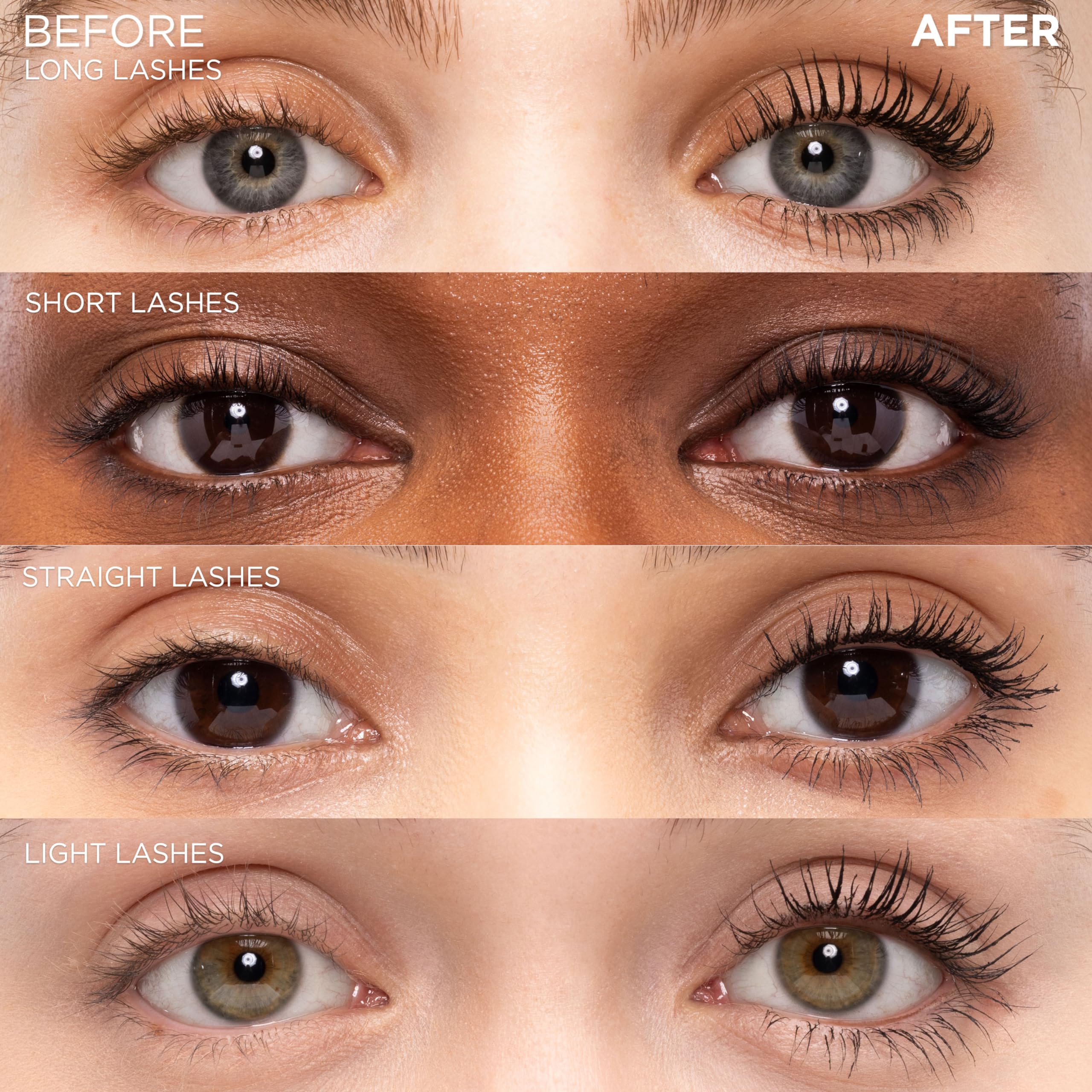 Voluminous mascara resists smudging for all-day bold lashes