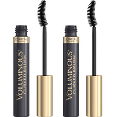 L'Oreal Paris Voluminous mascara curved brush boosts lash volume during application