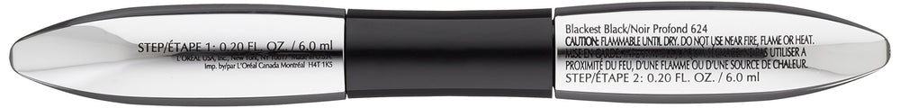 L’Oréal Paris Voluminous Superstar Mascara close-up highlights sculpted, voluminous lashes after layering.