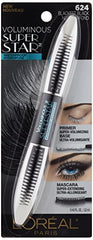 L’Oréal Paris Voluminous Superstar Mascara fiber mascara extends lashes with length and definition.