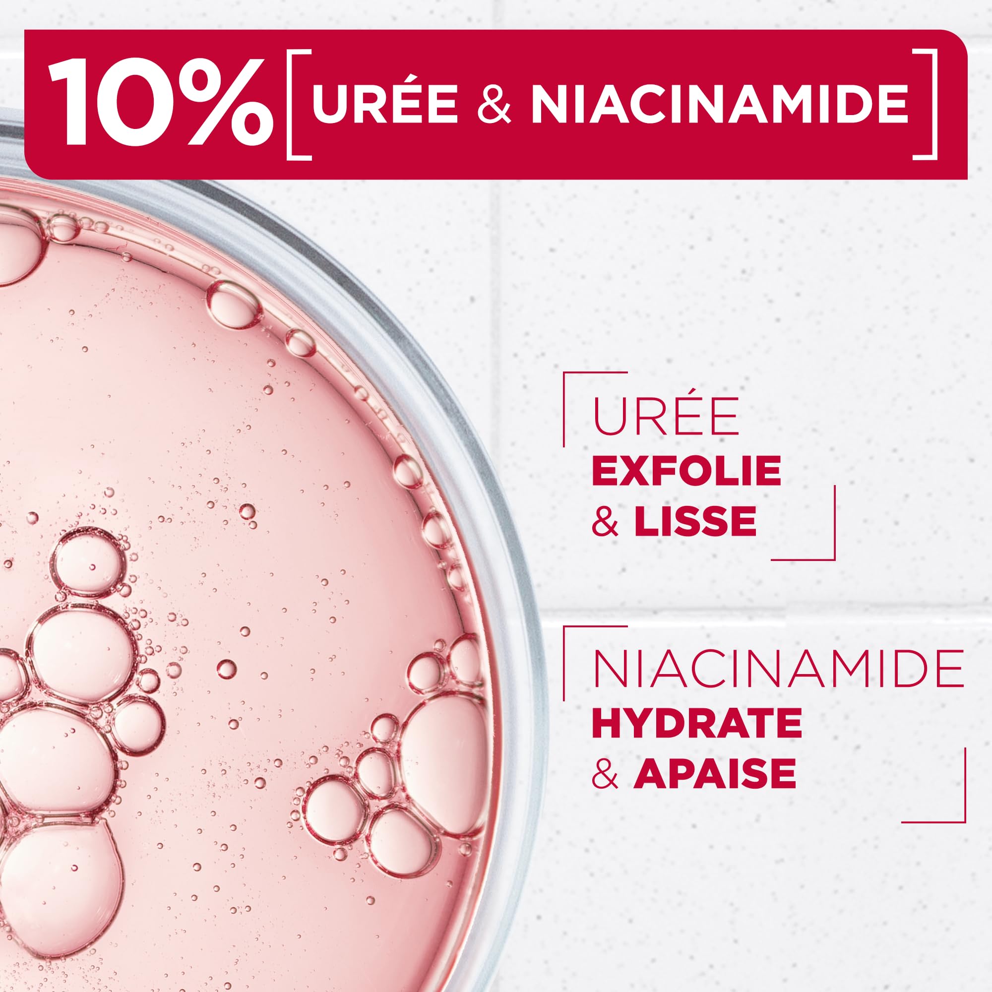 Ingredient focus on urea and niacinamide for sensitive skin with Mixa cream.