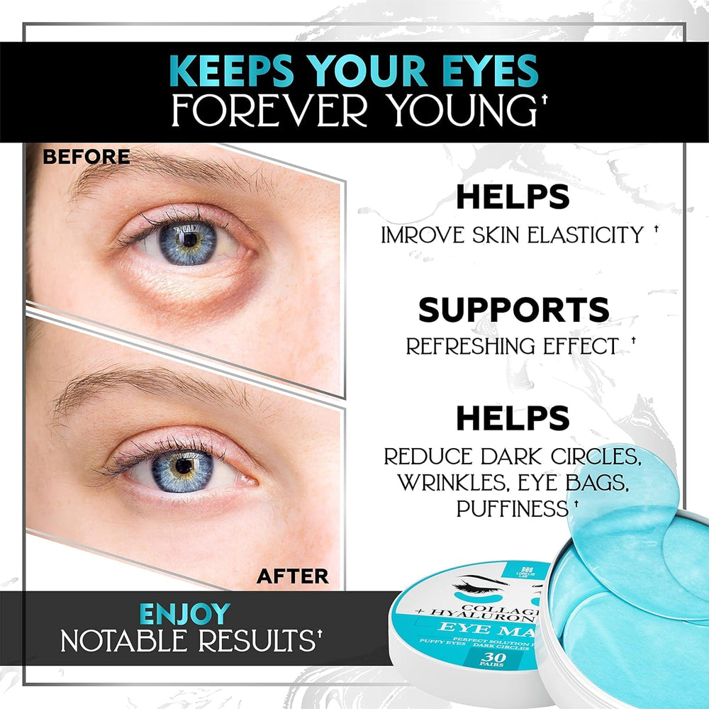 Lorelis Lab collagen eye pads help improve skin firmness around eyes
