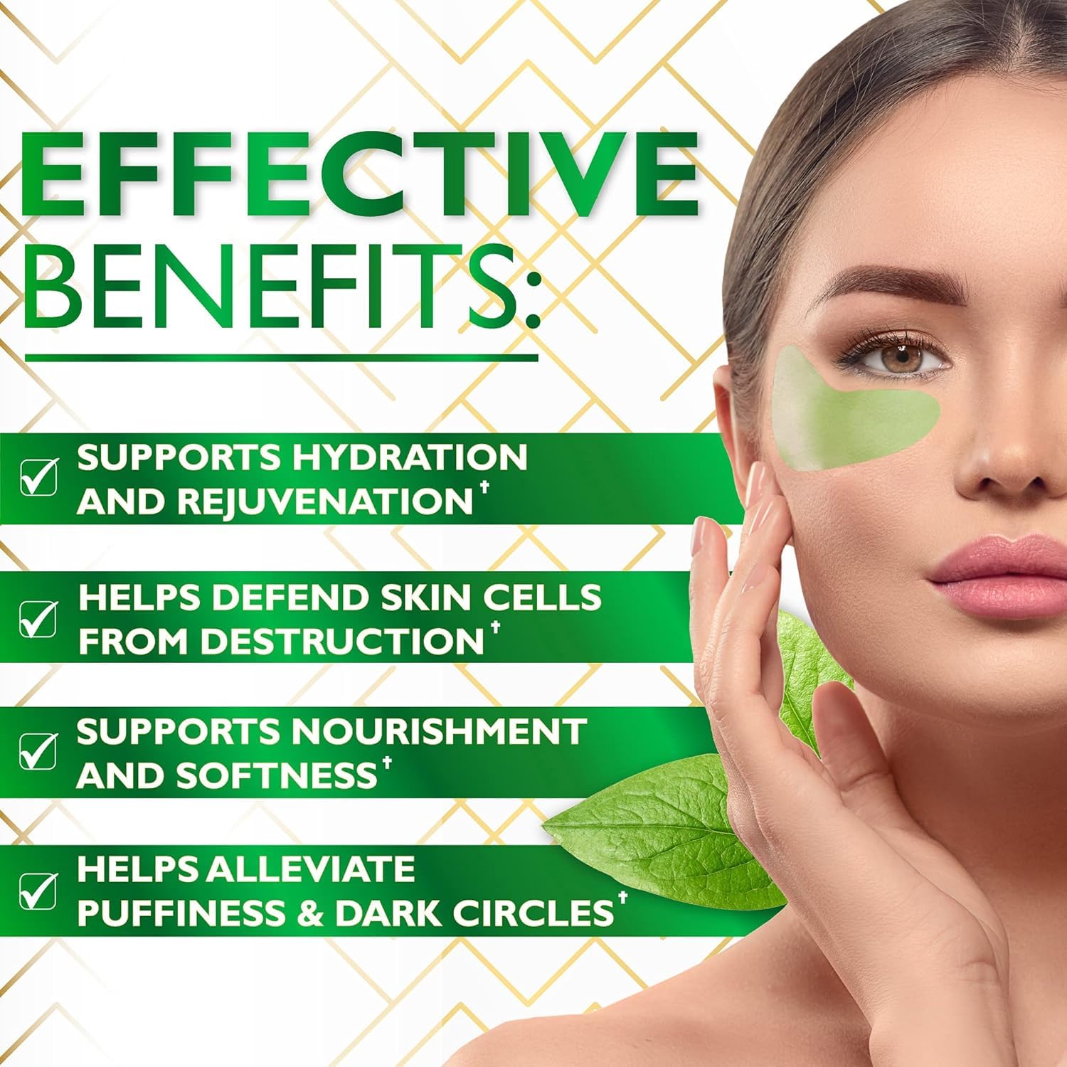 Lorelis Lab cooling gel eye patches delivering soothing relief to under-eye area.