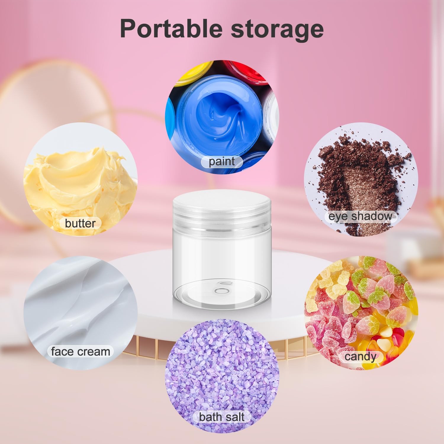 Loretoy wide-mouth design jars simplify filling and cleaning for DIY beauty recipes.