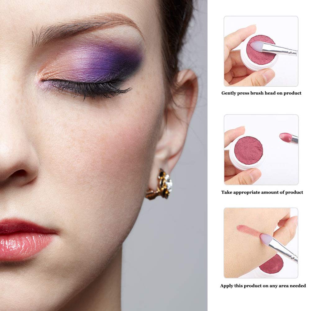 Travel-ready silicone brushes shown in a compact case for on-the-go touch-ups.
