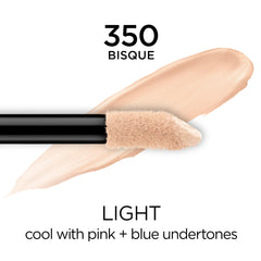 L'Oreal Paris concealer applicator close-up delivering one-stroke coverage